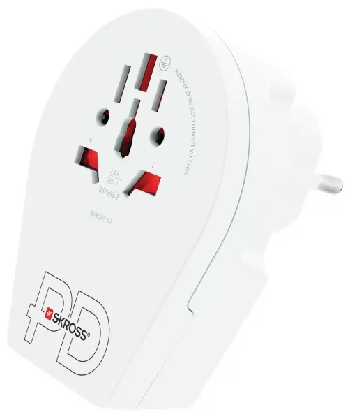 SKROSS World to Europe Travel Adaptor USB C 20W