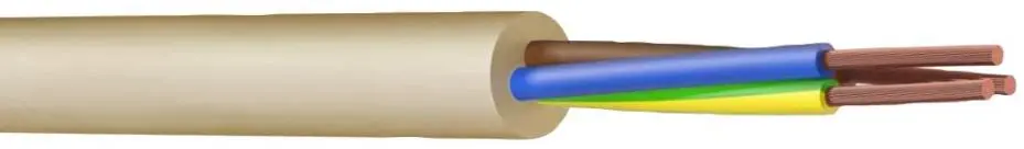 PRO ELEC 2183Y 3-aderig netsnoer, 0,50mm², 5m, goud