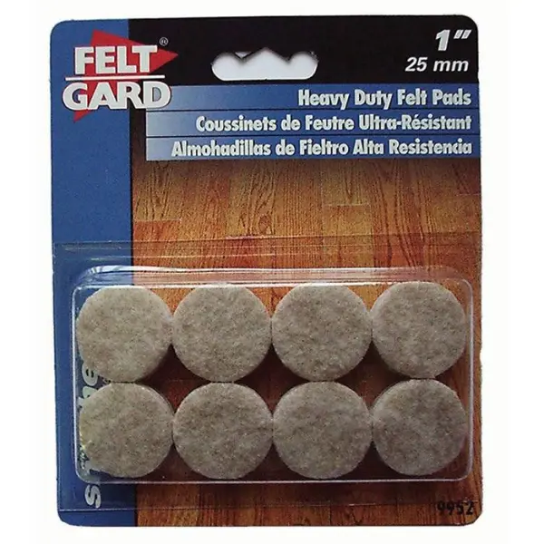 Feltgard Round Felt Pads 25mm, 16-Pack