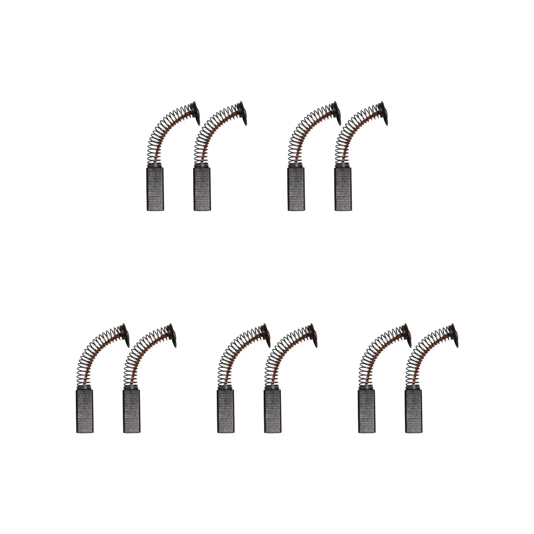 CarbonBr 5 Sets of Carbon Brushes for Rowenta-Kenwood Mixer, 5.5x7.2x19.5mm