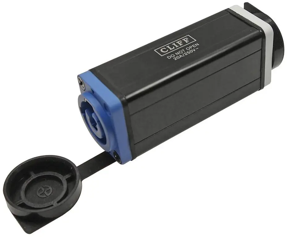 CLIFF Coupleur d'alimentation avec bouchons anti-poussière pour série CLIFFCON‑