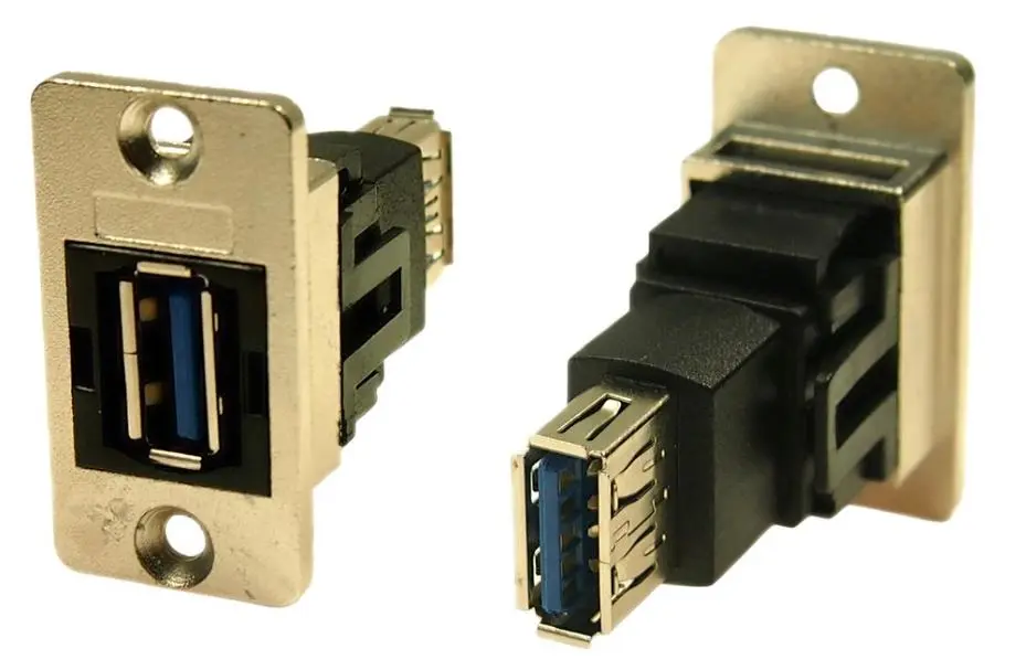 CLIFF ממשק USB 3.0 Type A ל-Type A, מצופה ניקל