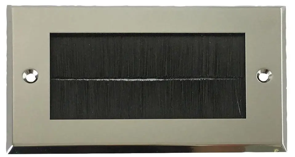 AV STAR לוח מברשת פלדה דו-גנגי, שחור עם גימור כרום