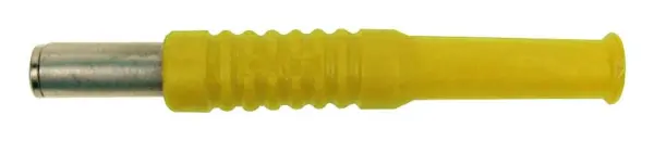 CLIFF 4mm Banana Plugs, 10A 60VDC, Yellow, Pack of 5
