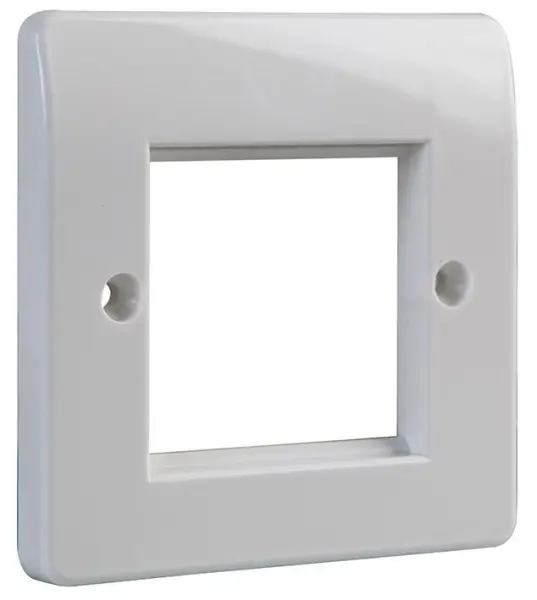 CONNECTIX CABLING SYSTEMS 1-Gang 2-Module Euro Kantoor Wandplaat