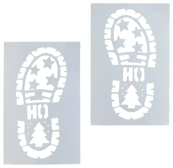 Premier Decorations Santa Boot Stencils, 25 x 16cm