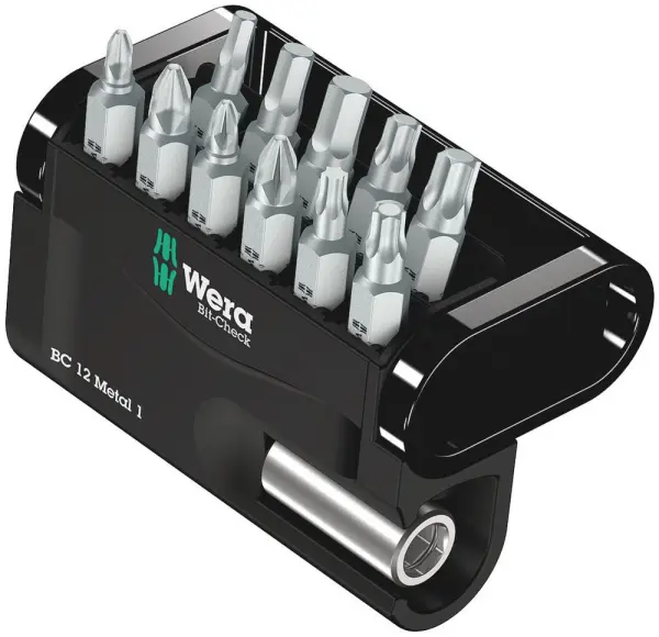 Wera Bit-Check 12 Metal 1 Set, 12-Piece