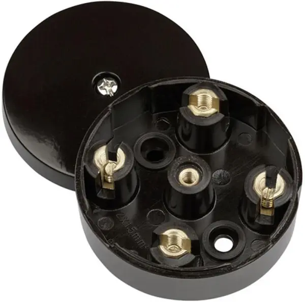 CLICK Caja de Conexiones Resistente 20A, 4 Terminales, Marrón