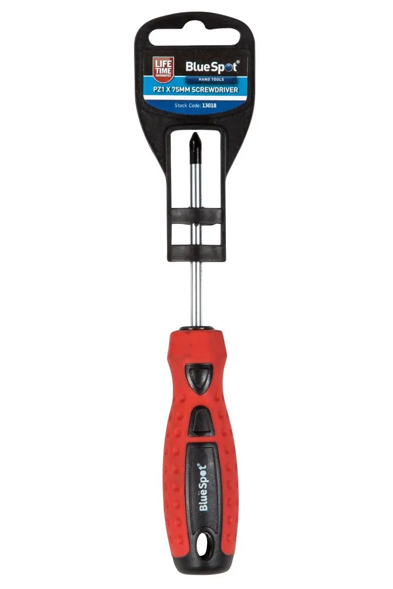 Blue Spot Tools PZ1 Screwdriver, 75mm, Chrome Vanadium