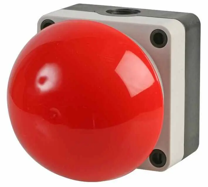 HYLEC Διακόπτης Χειρός και Ποδιού με Κόκκινο Κουμπί, IP66