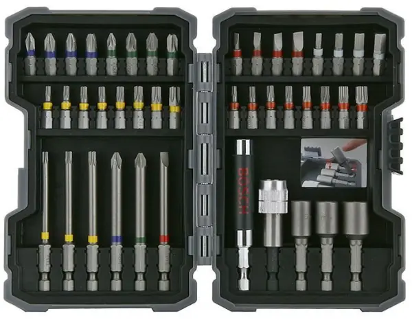 Bosch Professional Blue Set di Punte per Cacciavite, 43 Pezzi