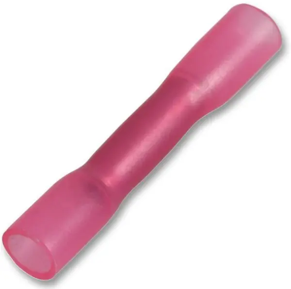 Pro Power Butt Splice Heatshrinkable, Red, 100 Pack