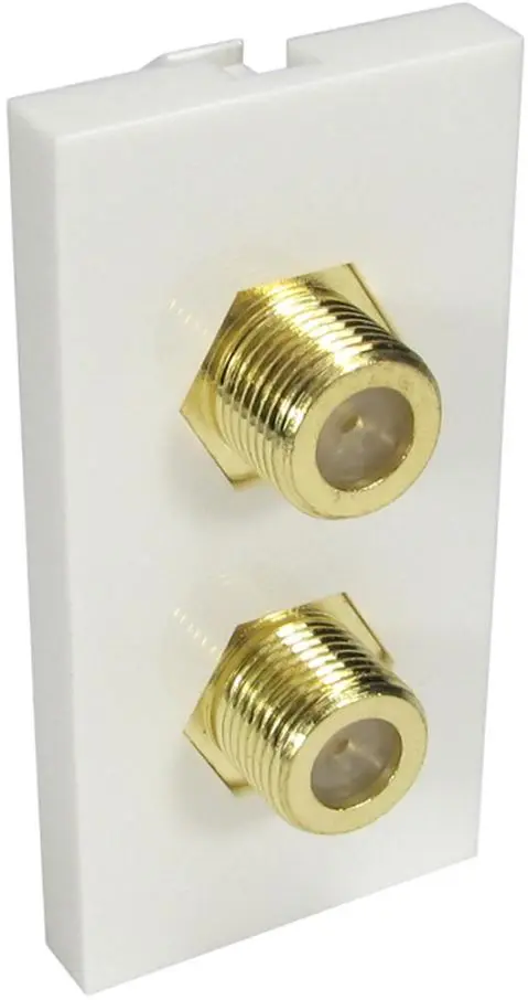 PRO SIGNAL Conector F-Type Fêmea para Fêmea Euro Module, 50 x 25mm