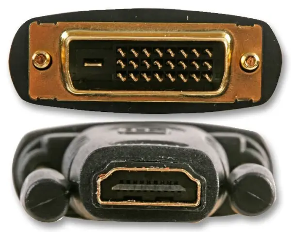 Pro Signal DVI Male to HDMI Female Adaptor, Gold Plated