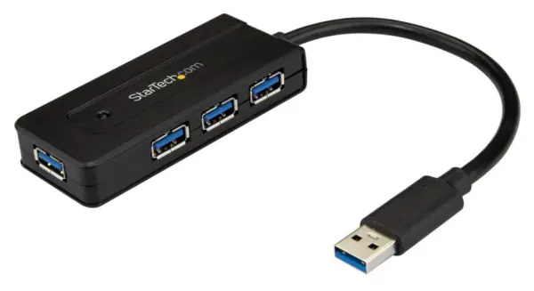 Startech 4portový USB 3.0 rozbočovač s rychlým nabíjením, 5 Gb/s