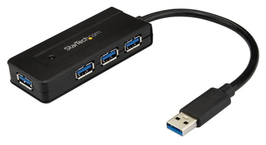STARTECH USB 3.0 허브, 4포트 고속충전 지원, 5Gbps