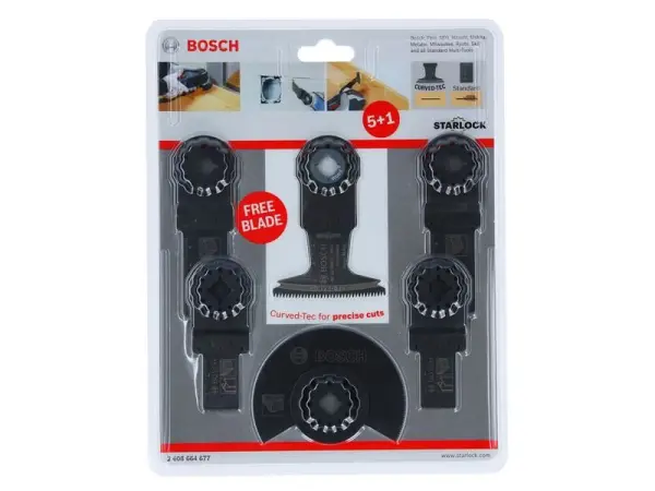Bosch Starlock Multi Tool Blade Set, 6-Piece