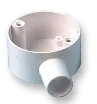 PRO POWER - 1-Wege-Verteilerdose - 25mm System - Weiß