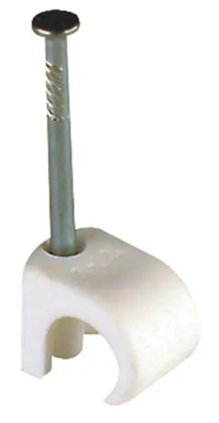 TOWER 9至11毫米圓形線纜夾 白色 100件裝