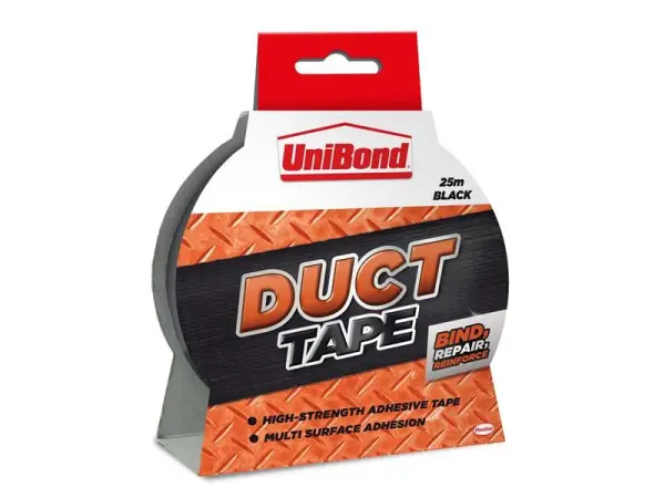 UniBond Zware-Ducttape, Zwart, 50mm x 25m