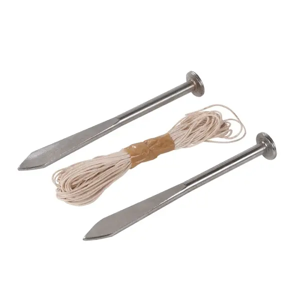 Silverline Piquetes de Forja para Construcción, 2 Unidades, 160mm