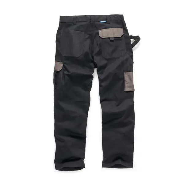 Tough Grit - Pantalon de Travail Robustes, Noir, Taille 30L