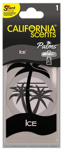 California Scents Palm Tree Hanging Air Freshener, Ice Scent