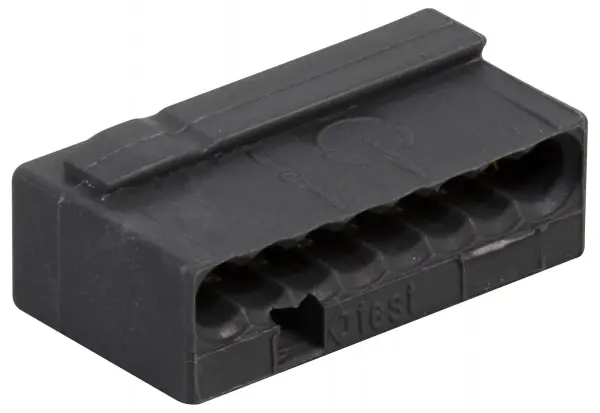 WAGO 8-Way Micro Push Wire Terminal Block Dark Grey