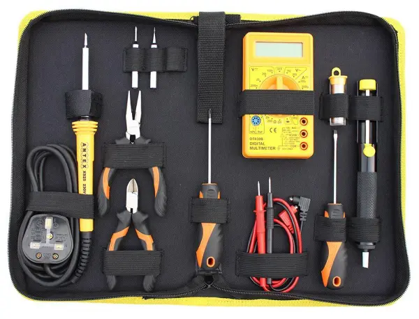 ANTEX XS25 Soldeerset met Multimeter (UK-stekker)