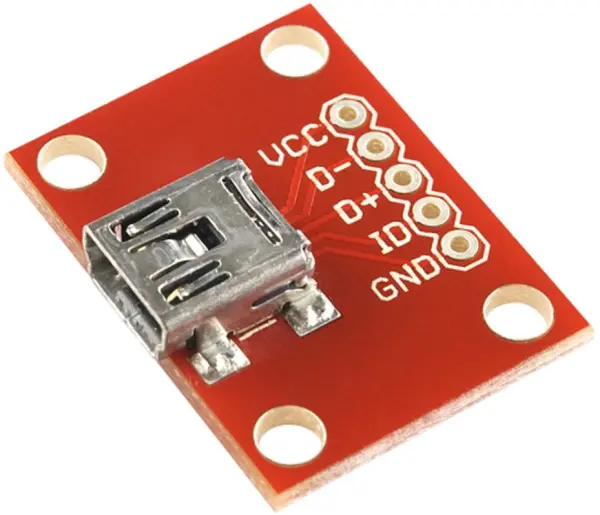 SPARKFUN ELECTRONICS - Breakout Board USB Mini B με 5 Ακροδέκτες
