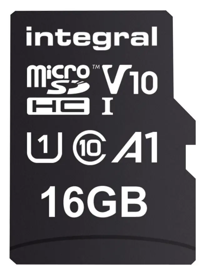 INTEGRAL כרטיס זיכרון MicroSDHC UHS-I U1 V10, 16GB, מהירות 100MB/s