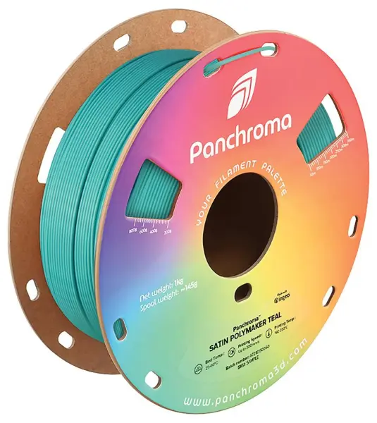 Polymaker Panchroma Satin PLA 3D Printer Filament, 1.75mm - Teal