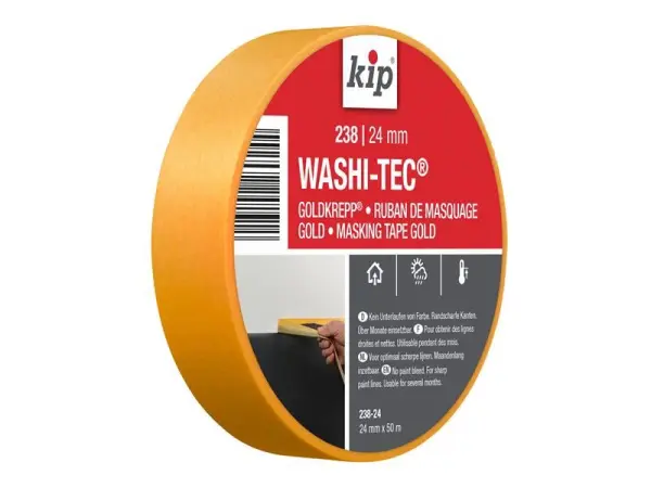 kip® Premium WASHI-TEC Ruban de masquage, 24mm x 50m