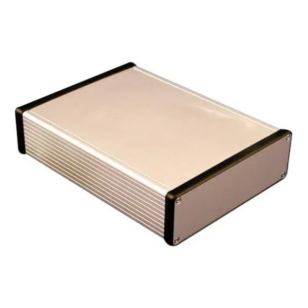 Aluminium Enclosure with Metal End Panels, 78x27x120mm