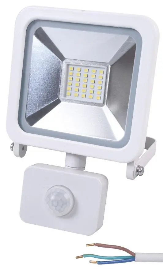 PRO ELEC LED Floodlight with PIR, 20W, IP44, 1600lm