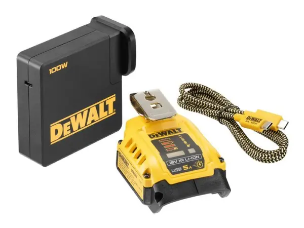 DeWALT DCB094K Σύνολο Φόρτισης με USB Power Delivery για Μπαταρίες 18V