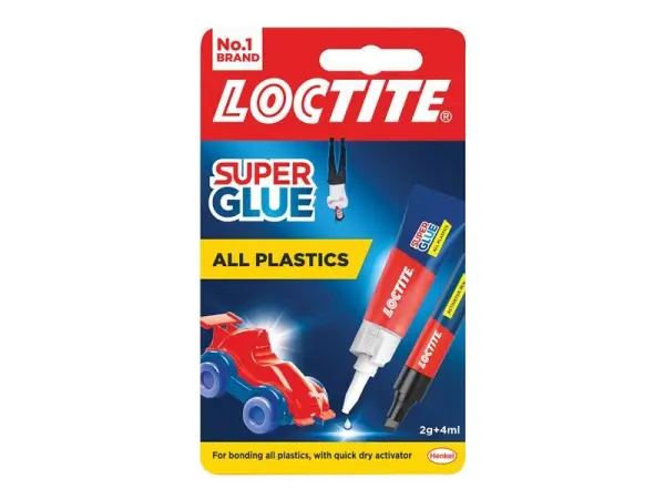 Loctite Super Glue - Colle pour Tous Plastiques, Kit Stylo & Tube (2g + 4ml)