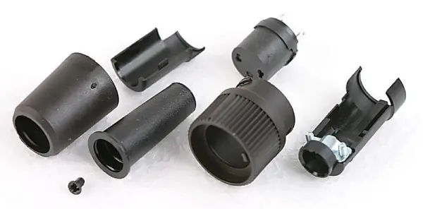 BINDER 5-Way Free Socket, Nylon Body, Silver Plated Contacts