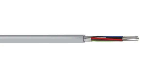 PRO POWER Cavo Dati Schermato 8-Core LSF, 24 AWG, 0.2mm², 100m, Grigio