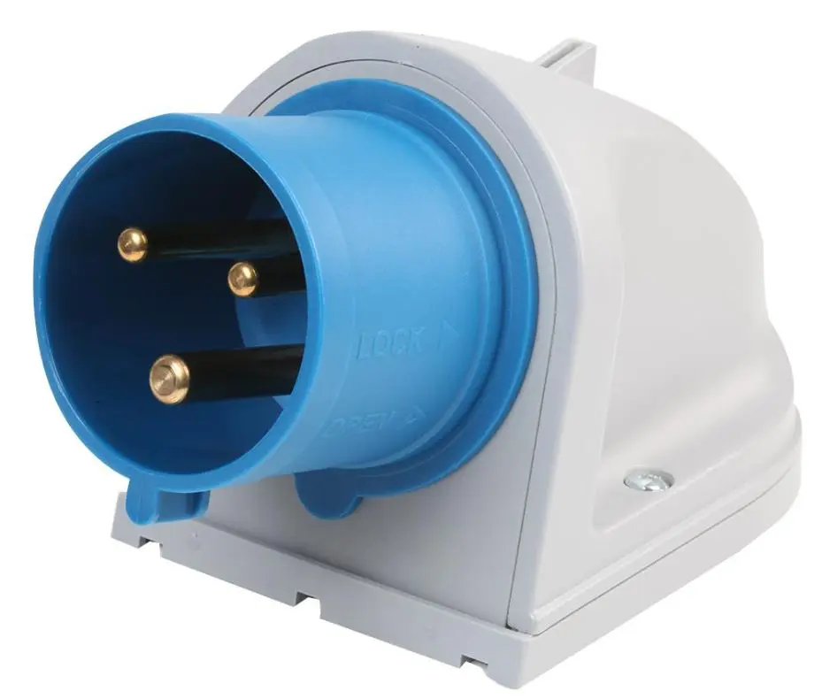 PRO ELEC 32A, 230V Βυθιζόμενη Υποδοχή CEE, 2P+E, Μπλε, IP44