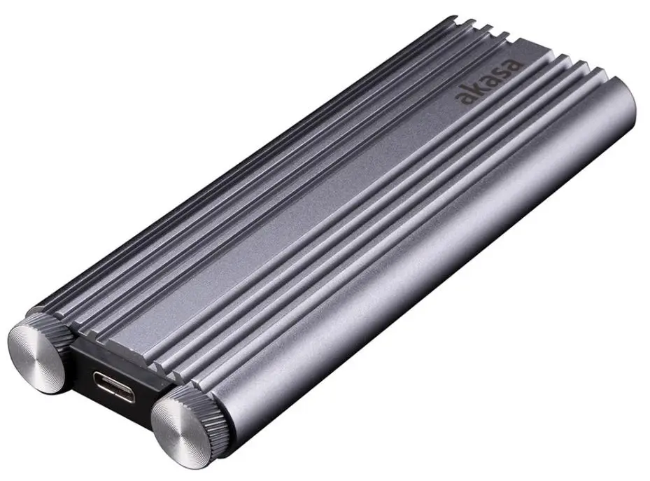 AKASA מארז M.2 NVMe SSD מאלומיניום, USB-C, 20Gb/s