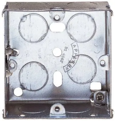 BY 1-Gang Steel Installation Box, 35mm Depth