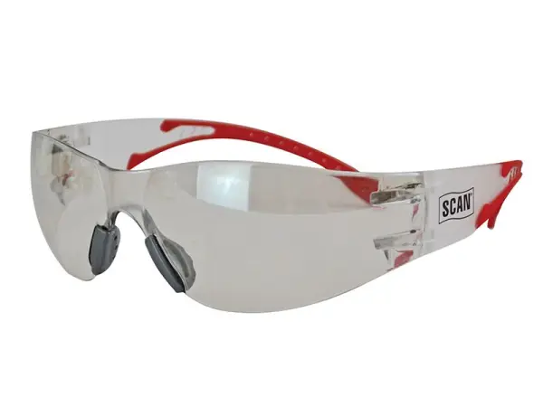 Scan Flexi Spectacle Clear 防冲击安全眼镜 - 轻量化舒适设计