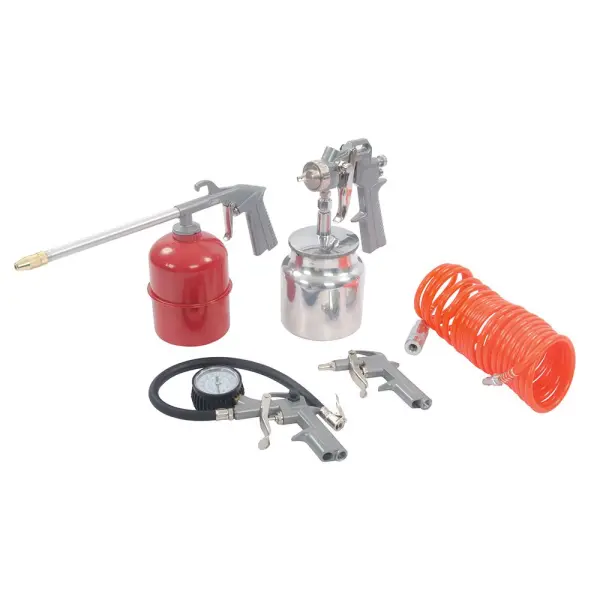 Silverline Kit Accessori 5 Pezzi per Attrezzi Pneumatici e Compressore
