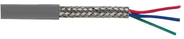 PRO POWER Cable Blindado 6 núcleos, 0.2mm², Gris, 100m