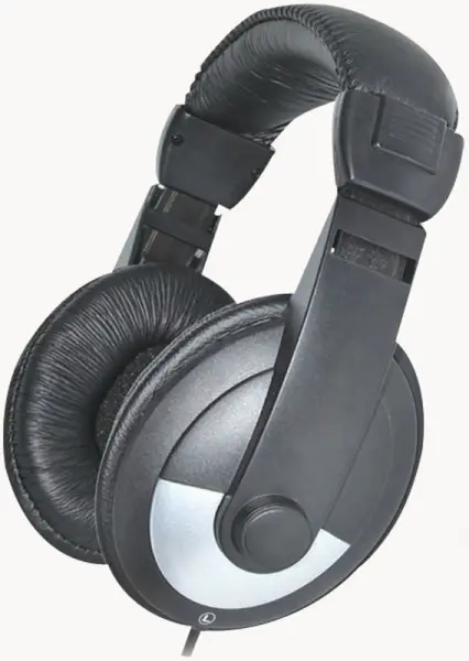 PRO SIGNAL Stereo Headphones, 40mm Drivers, Black/Silver