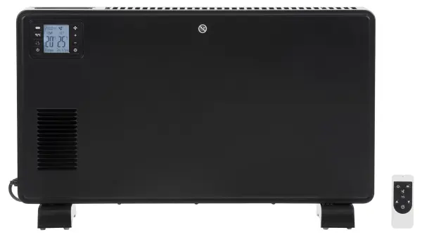 DAEWOO 2.3kW Convector Heater with LCD Display & Timer - Black