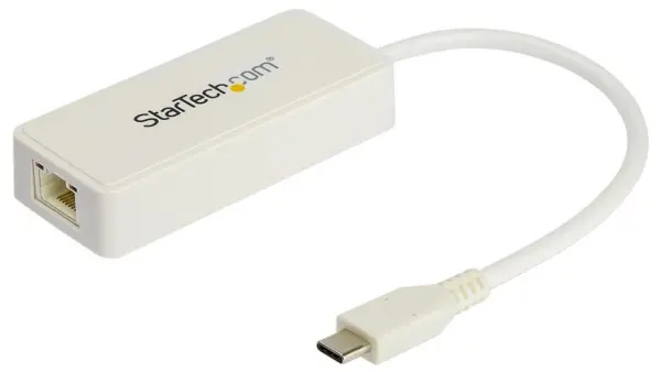 STARTECH USB-C to Gigabit Network Adaptor with USB 3.0 Port