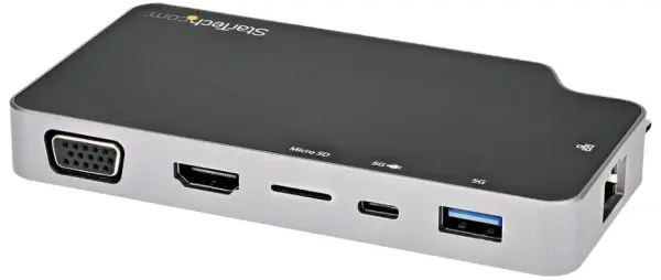 StarTech Adaptador Multipuerto USB-C con HDMI, VGA, Hub USB y PD de 100W