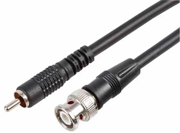 PRO SIGNAL BNC na RCA kabel, měděný, 1,2m, černý